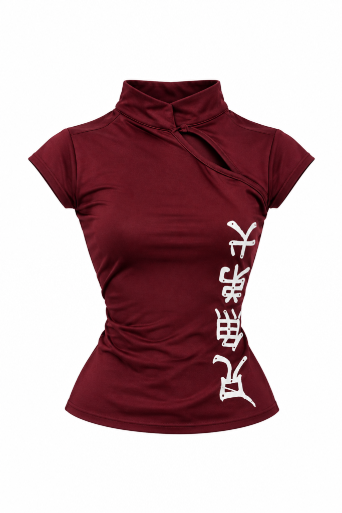 Polo Burgundy Kanji Streetwear