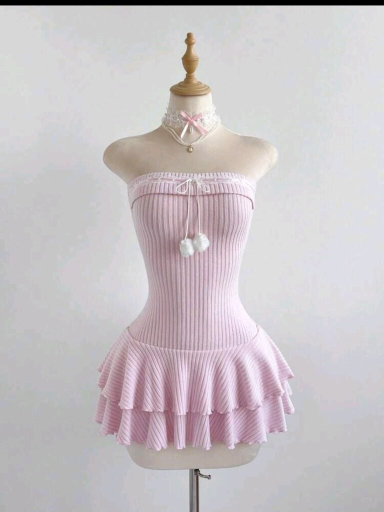 Vestido Pink Ruffle