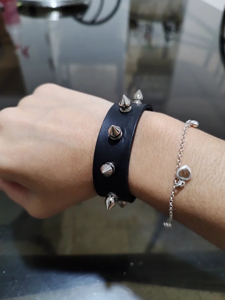 Pulsera Choker Punk con Púas