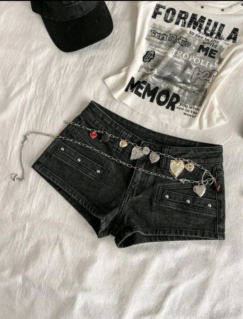 Short Cargo Noir Stud
