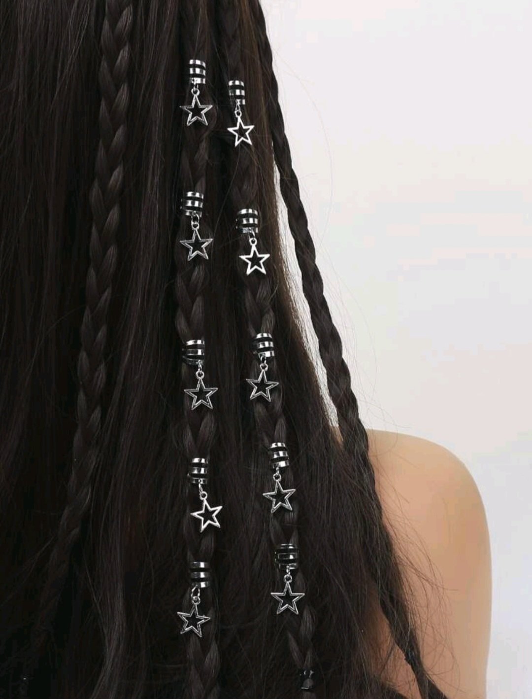Pasadores de Cabello Estrella Plateados