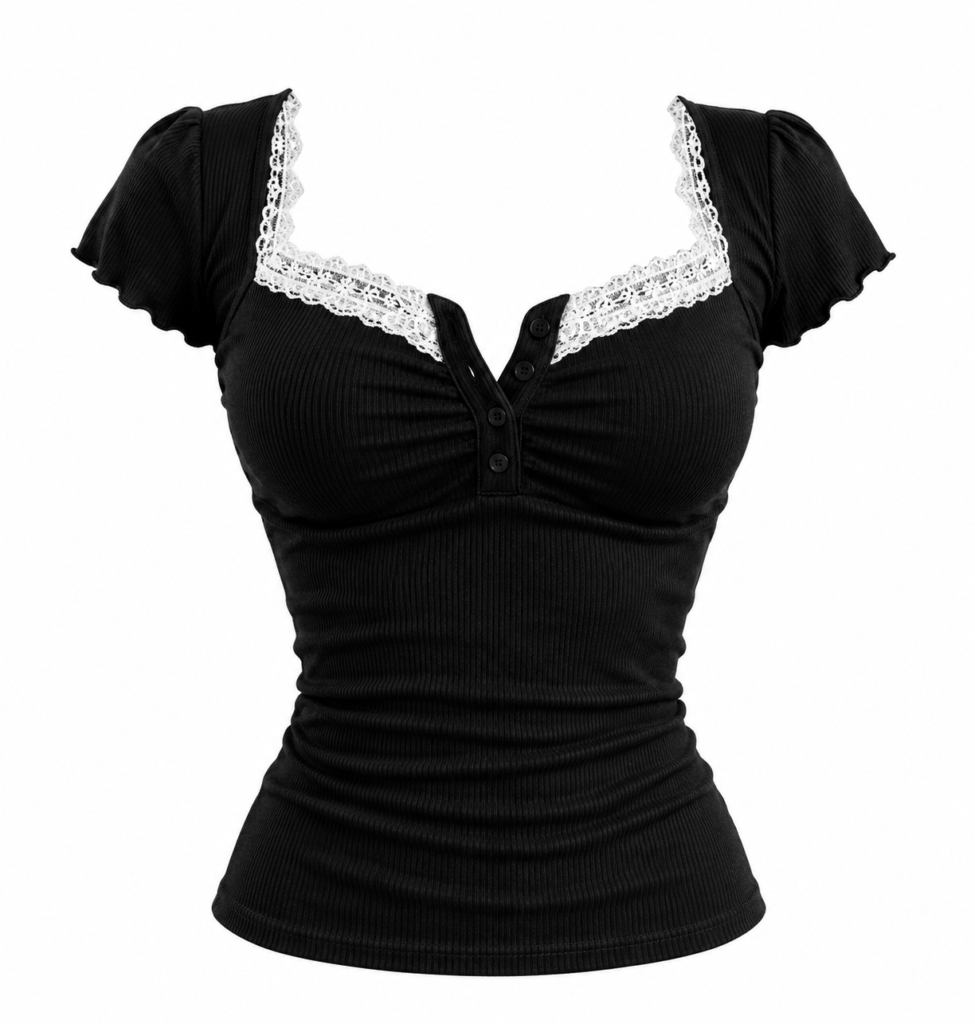 Midnight Lace Henley