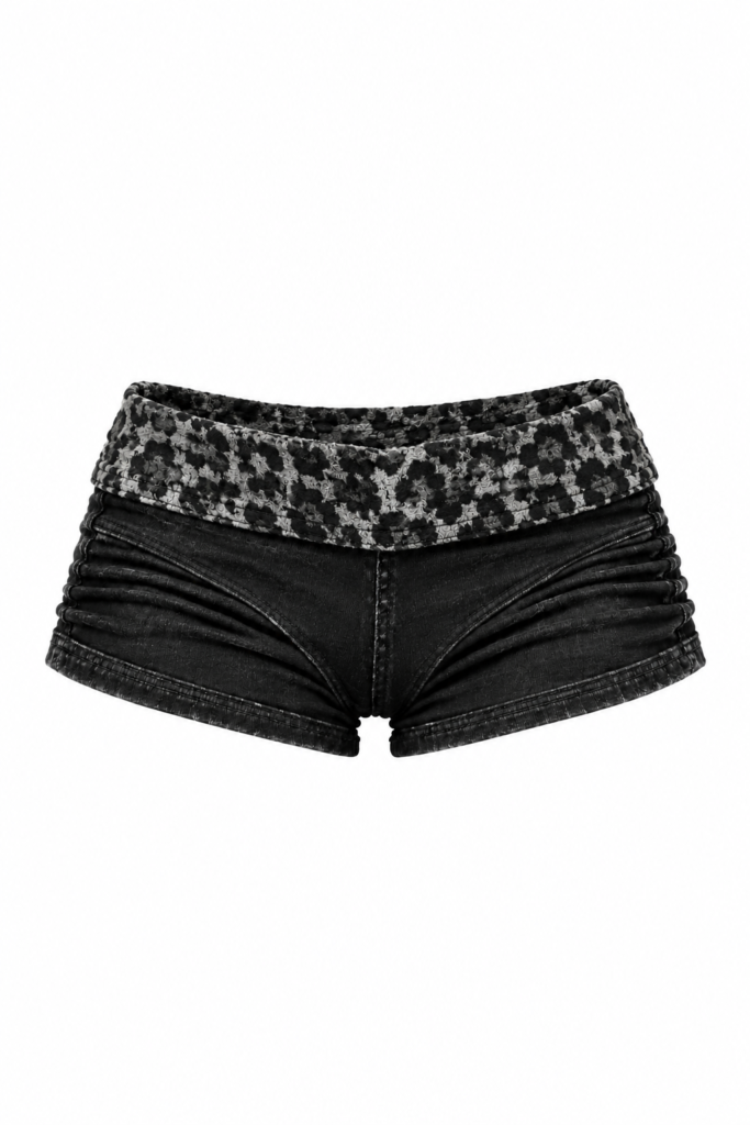 Shadow Leopard Low-Rise Shorts