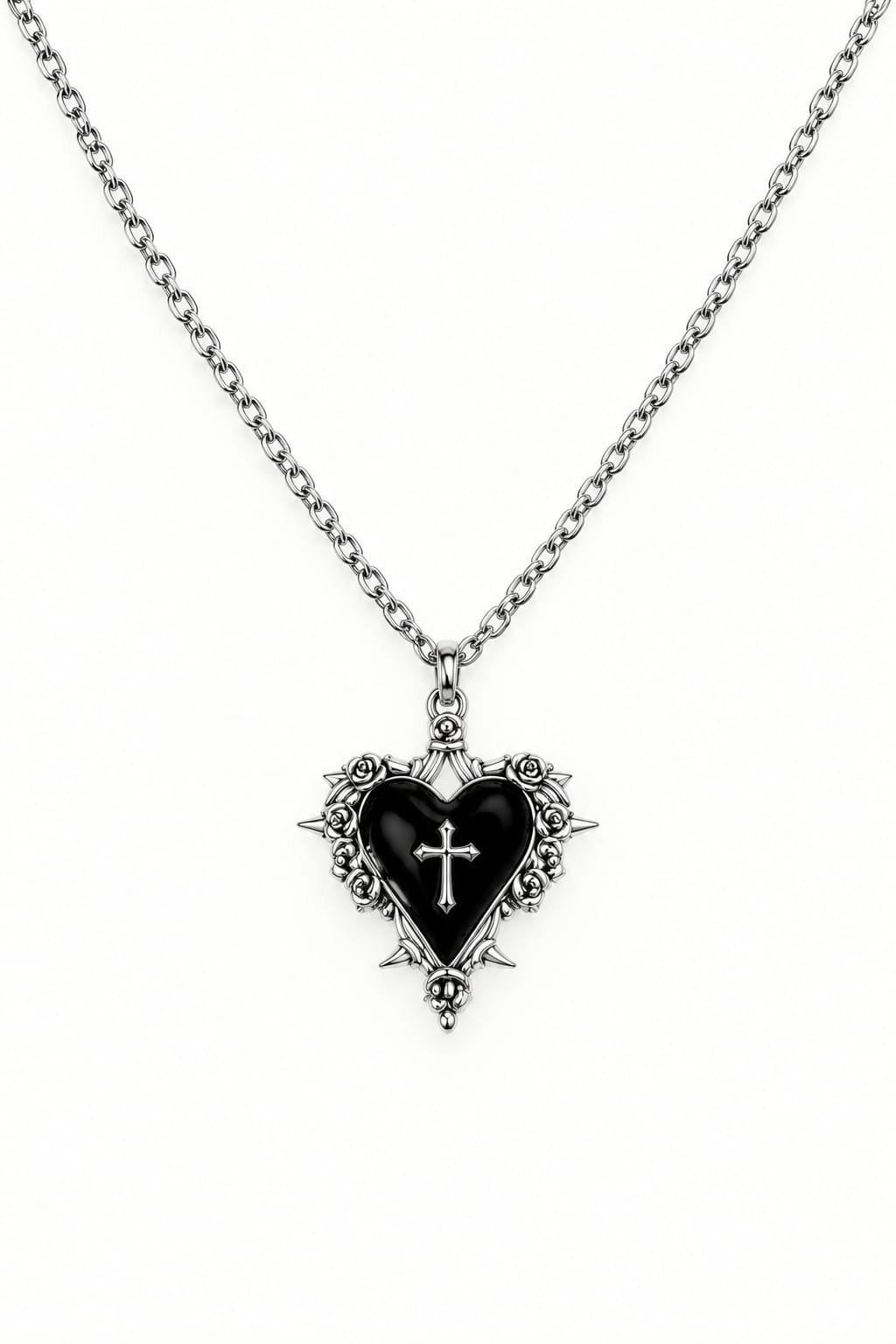 Collar Gótico Corazón Negro
