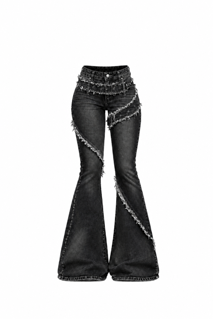 Jean Dark Flare Stitch