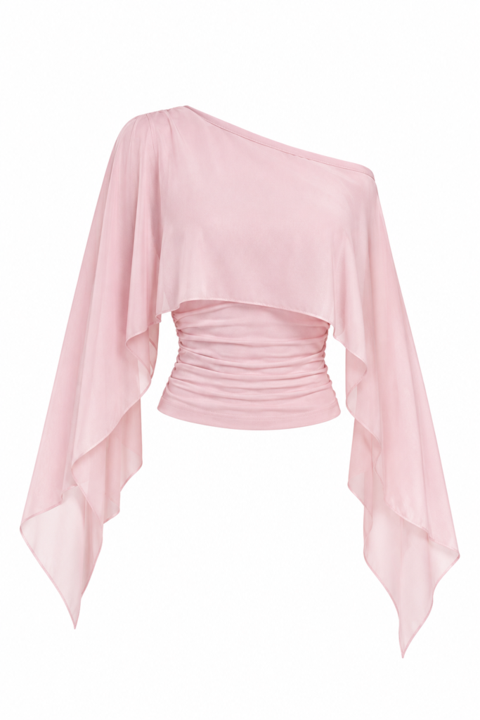 Top Blush Reverie – Blusa Capa Rosa Pastel